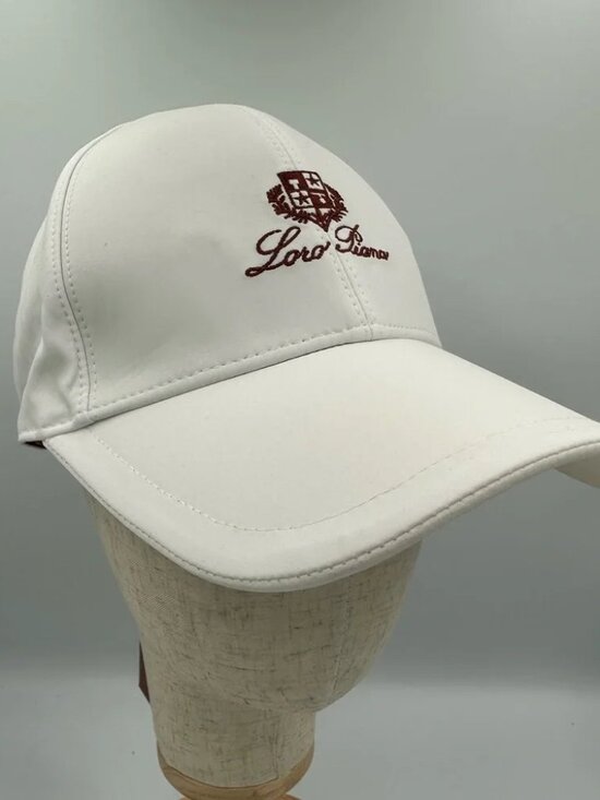 Loro Piana Storm System Baseball Cap white Made in Italy